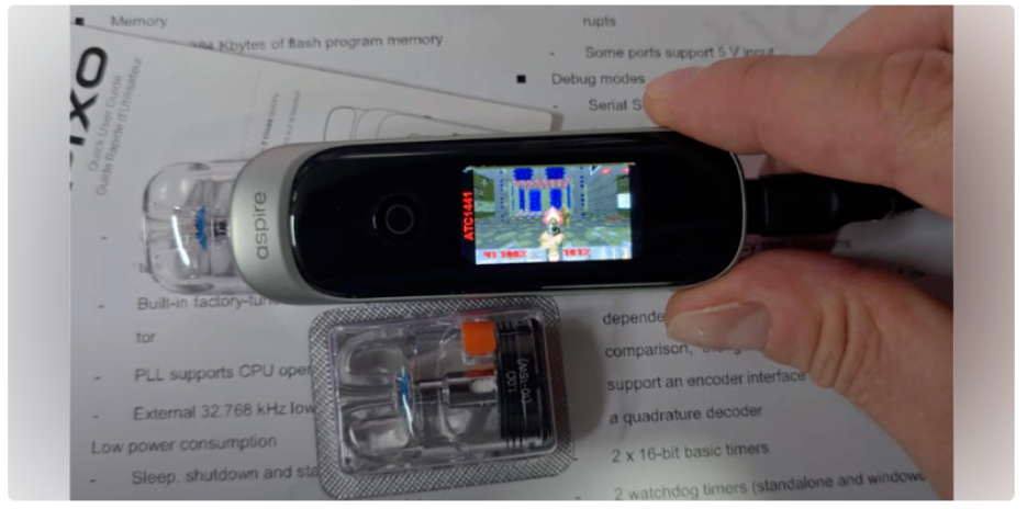 This $30 Vape Runs DOOM: Why Smart E-Cigs Could Be the Next Wearable Tech Frontier