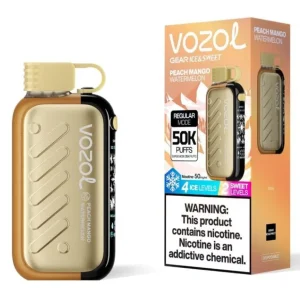 Vozol Gear Ice&Sweet 50K Disposable Vape | Industry-First Ice & Sweet Control | 4 Ice Levels & 2 Sweet Levels | Triple Mesh Coil, 3D Curved Screen
